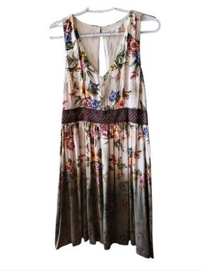 Anthropologie Mystree Floral Lace Ombre Dress